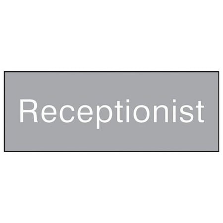 Accuform 8 in W x 3 in H, Engraved Plastic PSG830GY